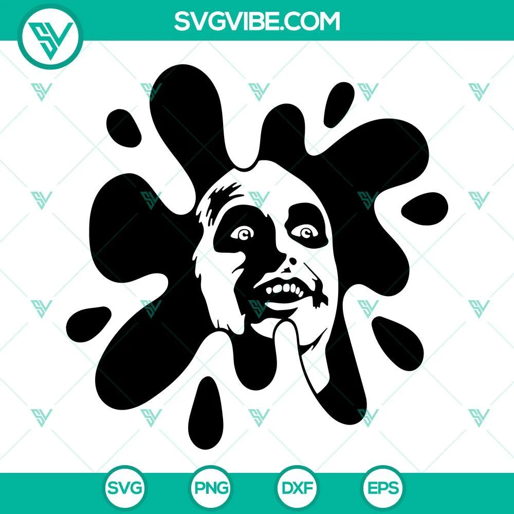 Halloween, SVG Files, Beetlejuice Blood Effect SVG Download PNG DXF EPS Cricut 1