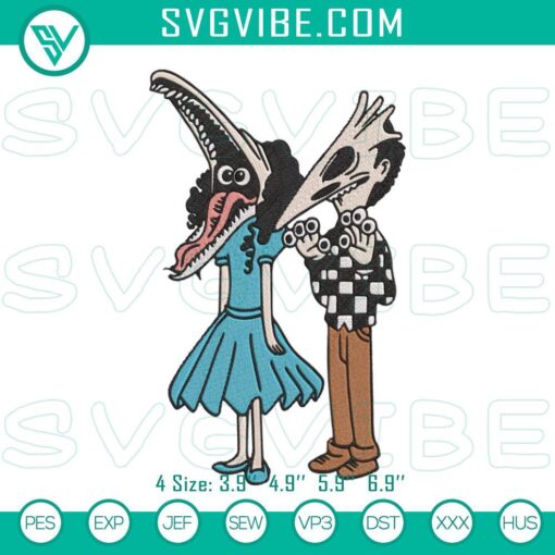 beetlejuice embroidery files never trust the living embroidery designs mockup