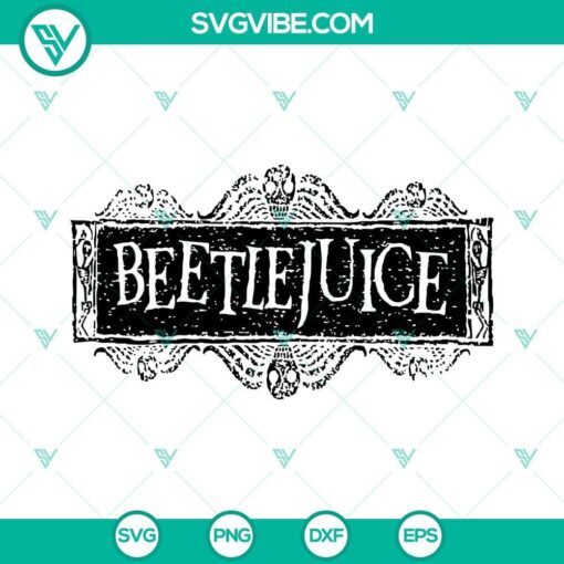 beetlejuice logo svg png dxf eps instant download 9 mockup