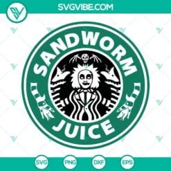 Halloween, Starbucks Cup Wrap, SVG Files, Beetlejuice Starbucks Coffee Logo SVG 2