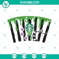 Halloween, Starbucks Cup Wrap, SVG Files, Beetlejuice Starbucks Cup SVG Files, 19