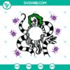 Beetlejuice Starbucks cup Halloween SVG files for full wrap design, perfect for spooky coffee lovers.