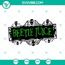 Beetlejuice inspired SVG bundle with Sandworm design, featuring 