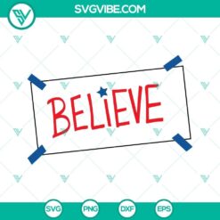 Believe SVG File, Philadelphia Baseball SVG Download, Philadelphia Phillies SVG Image
