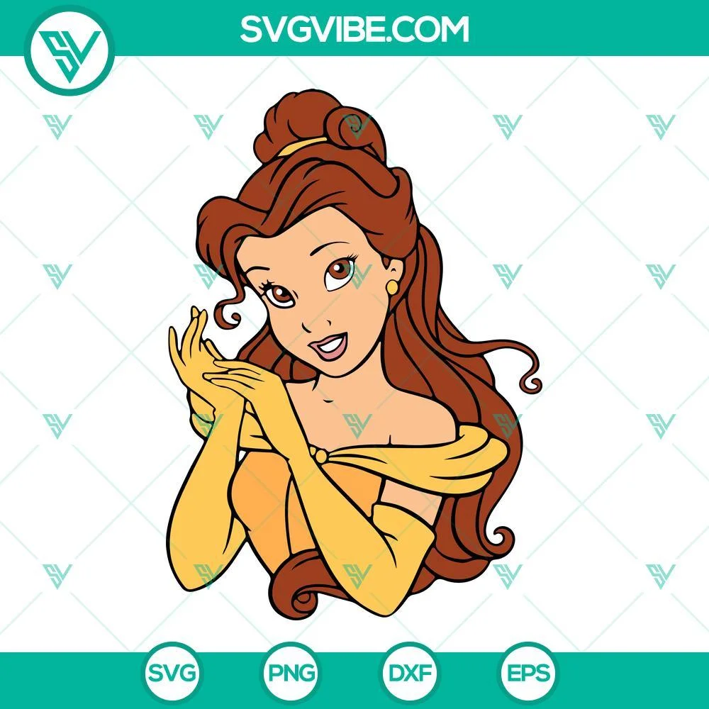 Disney, SVG Files, Belle SVG File, Beauty And The Beast SVG Images, Belle 1