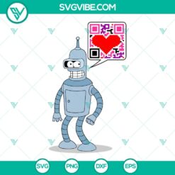 Cartoons, SVG Files, Valentine's Day, Bender Futurama Valentine SVG File, 2