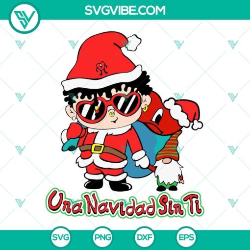 benito una navidad sin ti svg bad bunny christmas svg baby benito christmas svg files cricut silhouette 1 mockup