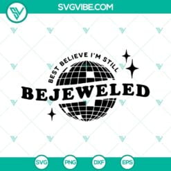 Musics, SVG Files, Best Believe Im Still Bejeweled SVG Files, Disco Ball SVG 2