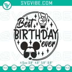 Disney Embroidery Designs, Embroidery Designs, Best Birthday Ever Disney 2