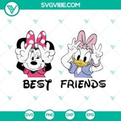 best friends svg minnie mouse and daisy duck svg disney besties svg png dxf eps 4 mockup