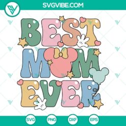 Disney, Family, Mom, Mothers Day, SVG Files, Minnie Mouse Mom Era, Disney Mom, 3