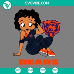 Football, Sports, SVG Files, Betty Boop New York Giants Football SVG Image PNG 3