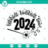 Disney-themed Happy New Year 2024 SVG files featuring Bibbidi Bobbidi Boo design. Fun and festive Disney New Year SVG images.