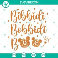 Disney, Halloween, SVG Files, Bibbidi Bobbidi Boo Halloween SVG Images, 3