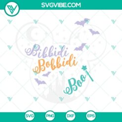 Disney, Halloween, SVG Files, Bibbidi Bobbidi Boo Mouse Ears SVG Download, Boo 2