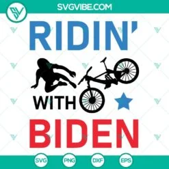 American, SVG Files, Biden Riding Bike SVG Download, Ridin With Biden SVG Image 2