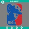 Big NBA logo SVG with Notorious B.I.G rapper design in PNG, EPS, and DXF files. Ideal for basketball and hip hop fans.