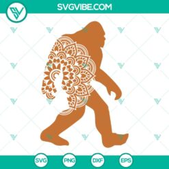 Bigfoot, SVG Files, Bigfoot Mandala SVG Files, Sasquatch SVG Images, Wild Men 2