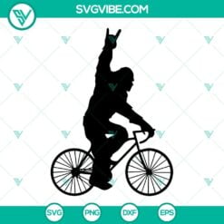 Bigfoot, SVG Files, Bigfoot Riding A Bike SVG Download, Sasquatch Rocking Hand 1