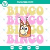 Bingo Heeler Easter SVG with Cartoon Dog and Bunny Ears for Cute Easter Crafts and Decorations.
