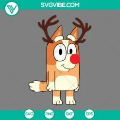 Christmas, Disney, SVG Files, Family Bluey Christmas SVG Files PNG DXF EPS 4