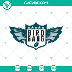 Football, Sports, SVG Files, Bird Gang SVG File, Eagles Football SVG Files, 2