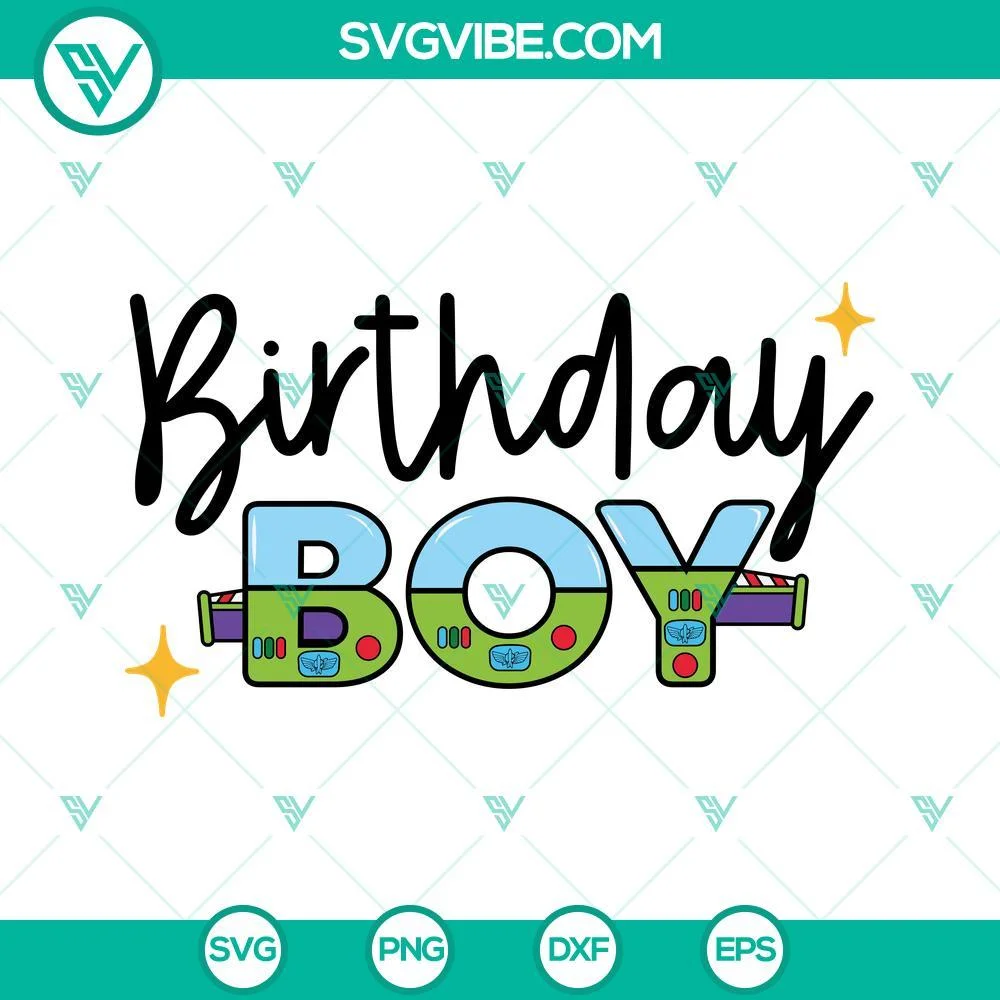 Birthday, Disney, SVG Files, Birthday Boy SVG Download, Buzz Lightyear Birthday 1