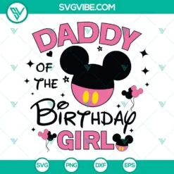 birthday girl disney mouse svg bundle it s my birthday svg birthday family svg png dxf eps cricut 9 mockup