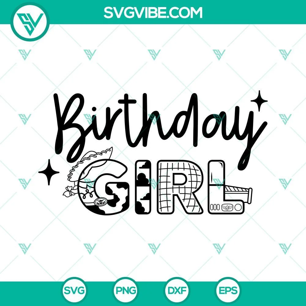 Birthday, Disney, SVG Files, Birthday Girl SVG Download, Toy Story Birthday SVG 2