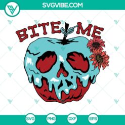 Halloween, SVG Files, Bite Me Poison Apple SVG File, Evil Queen SVG Files, 22