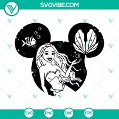 Disney, SVG Files, Ariel And Co Since 1989 SVG Files, The Little Mermaid SVG 3