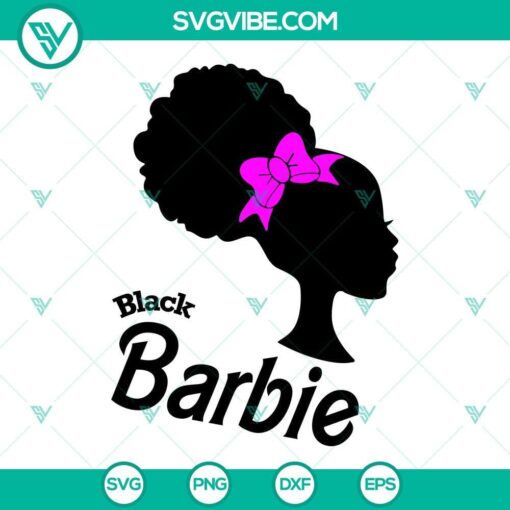 black barbie svg afro barbie svg african american barbie girl svg png dxf eps cricut 1 mockup