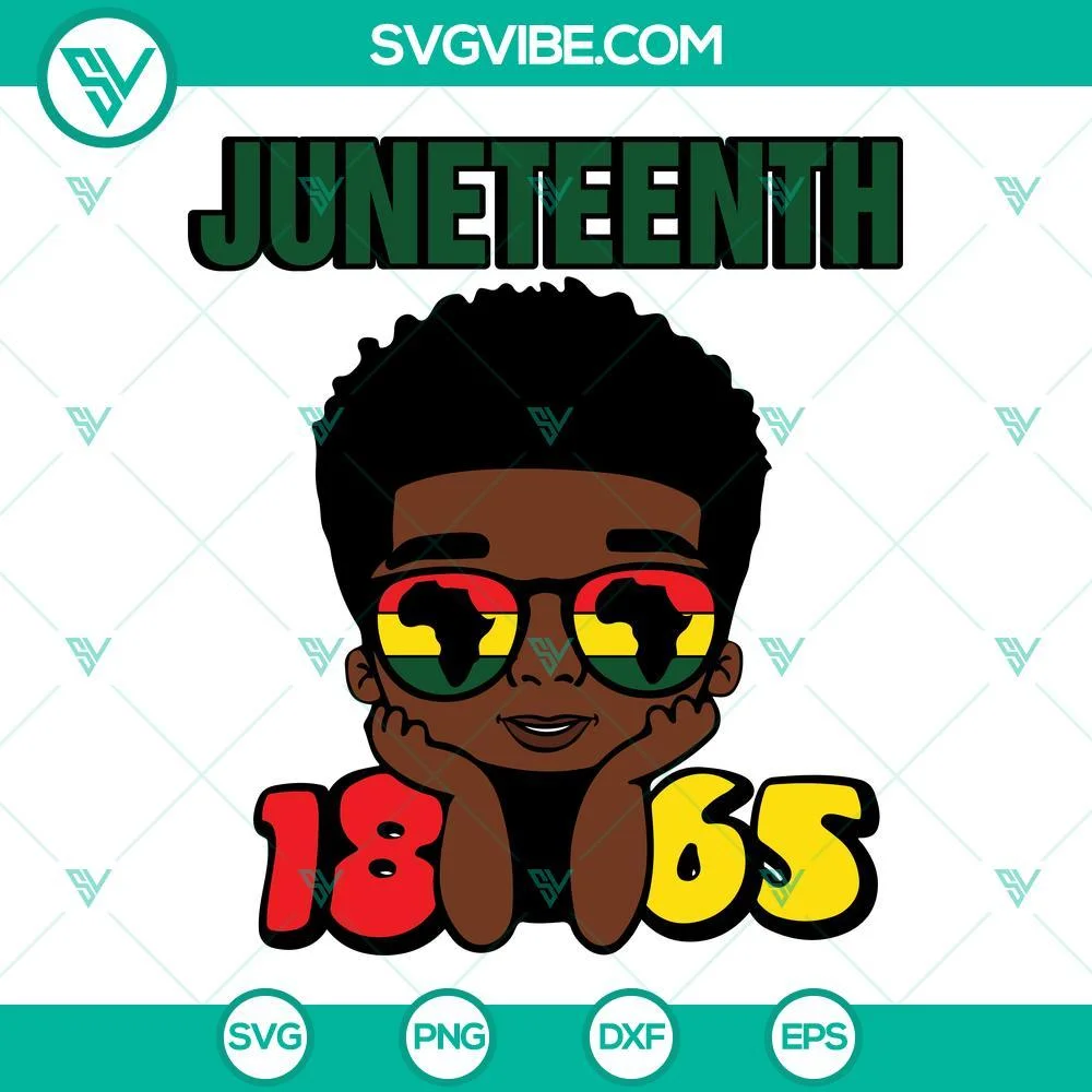 Juneteenth, SVG Files, Black Boy Juneteenth 1865 SVG Download Bundle, 2