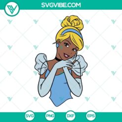 Black Disney Princess SVG bundle featuring Ariel, Aurora, and Belle. Ideal for crafts, shirts, and more.