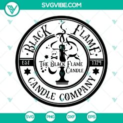 Black Flame Candle Company SVG Images, Hocus Pocus SVG Files, The Black Flame