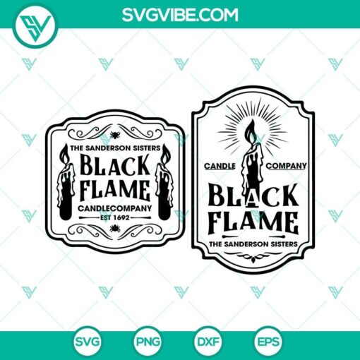 black flame candle compay svg sanderson sisters svg halloween sign svg bundle 1 mockup