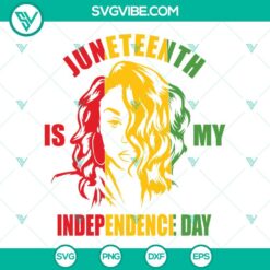 Juneteenth, SVG Files, Black Girl Celebrate Juneteenth SVG Download, Black 4