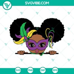 Mardi Gras, SVG Files, Black Girl Mardi Gras SVG Files, Mardi Gras Mask SVG 2