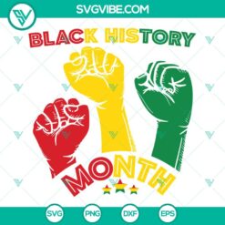 Black History Month, SVG Files, Black History Month Period SVG Files, Black 4