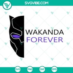 Movies, SVG Files, Black Panther 2 Wakanda Forever SVG Image PNG DXF EPS Cut 7