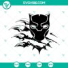 Black Panther claws SVG files for Cricut, digital download with intricate design for crafting projects.