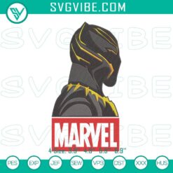 Embroidery Designs, Movies Embroidery Designs, Black Panther Marvel Embroidery 2