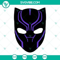 Movies, SVG Files, Black Panther Mask SVG Image, Black Panther SVG Files, Black 2