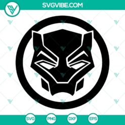 Black Panther shirt SVG file with Avengers design for cutting machines and crafts.