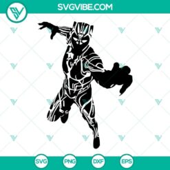 Black Panther SVG files for Cricut and Silhouette, Clipart download. Perfect for crafting projects.