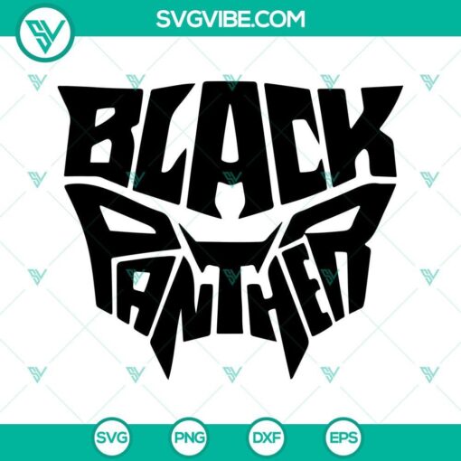 black panther svg digital cut file clipart file 6 mockup