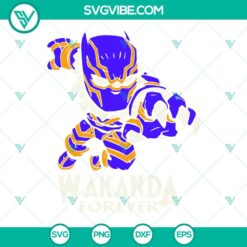 Movies, SVG Files, Black Panther Wakanda Forever SVG Image, Chibi Black Panther 14