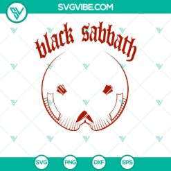 Musics, SVG Files, Black Sabbath SVG Files, Black Sabbath Skull SVG File PNG 3