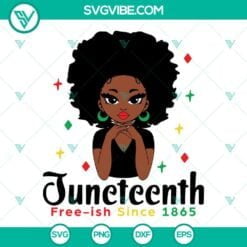 Juneteenth, SVG Files, 1865 Juneteenth Black Girl SVG Download, Celebrate Black 3