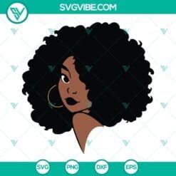 African American, SVG Files, Black Woman SVG File, Afro Woman SVG File, Black 7